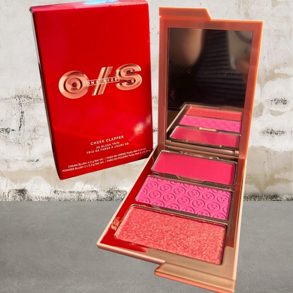 ONE/SIZE $38 Cheek Clapper 3D Blush Trio Palette in Gworly Pop NIB